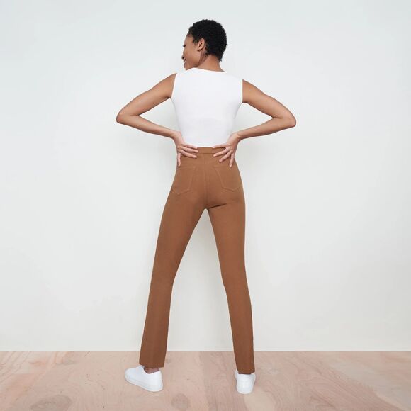 MM LAFLEUR The Hockley Ochre Flat Front Skinny Jeans Pants Size 2 - Picture 3 of 10